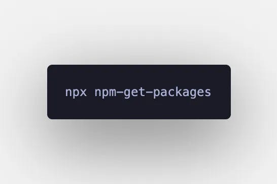 npm-get-packages